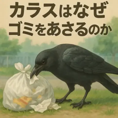 カラスはなぜゴミをあさるのか