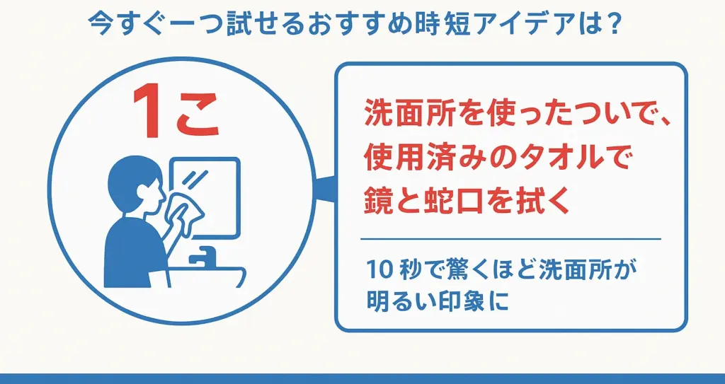 今すぐ一つ試せるおすすめ時短アイデア