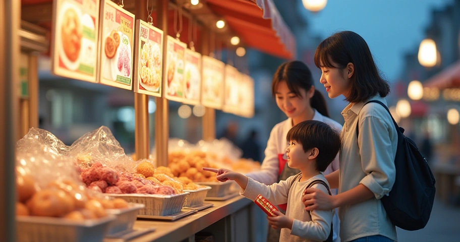 屋台で子供の食べ物を選ぶ際の注意点