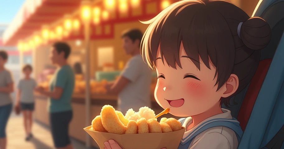 小さな子供でも安心して食べられる屋台の食べ物は?