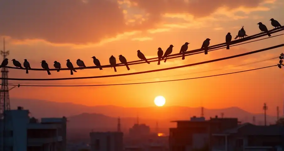 鳥はどうして電線に止まるのが好きなの?