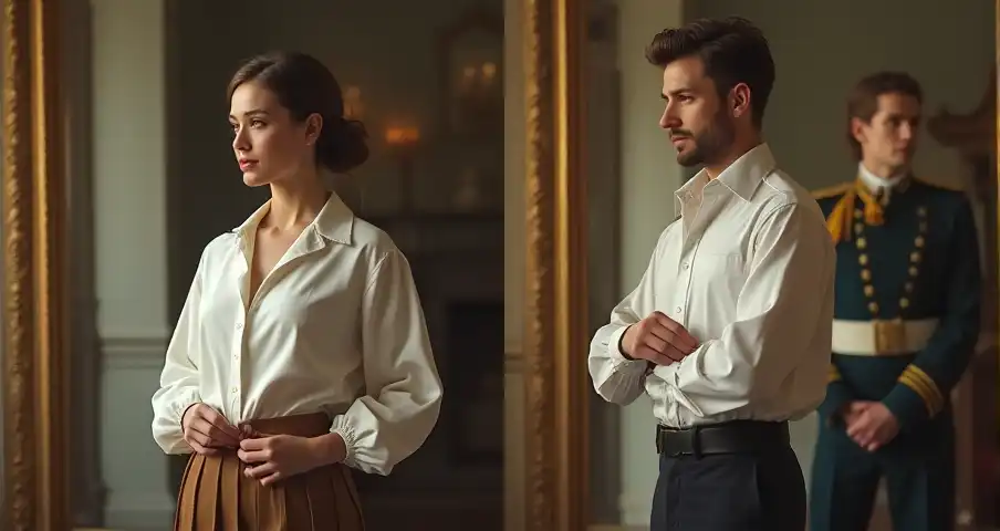 女性のシャツはなぜ左ボタン?