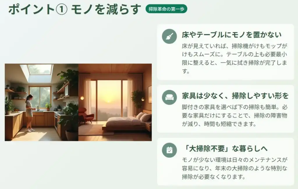 モノを減らす
