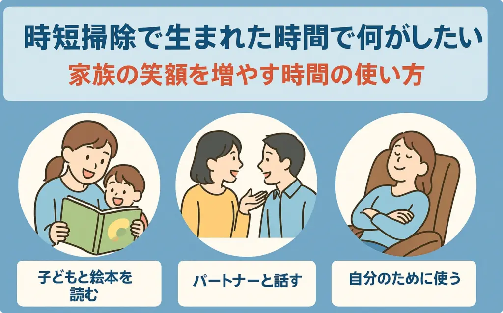 時短掃除で生まれた時間で何がしたい?