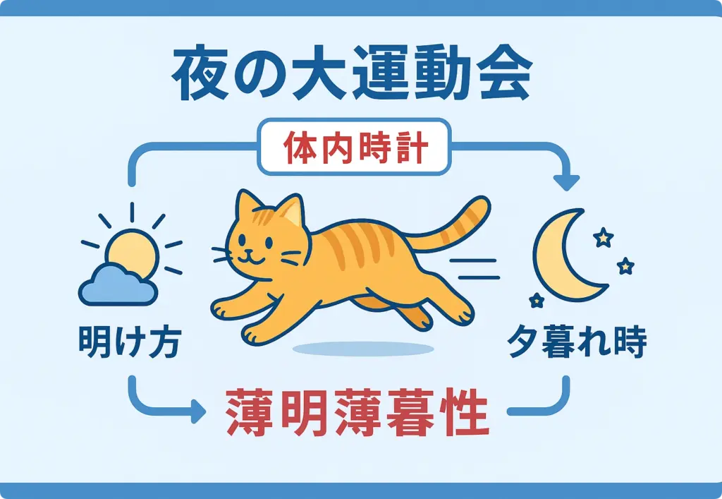 薄明薄暮性についての図解