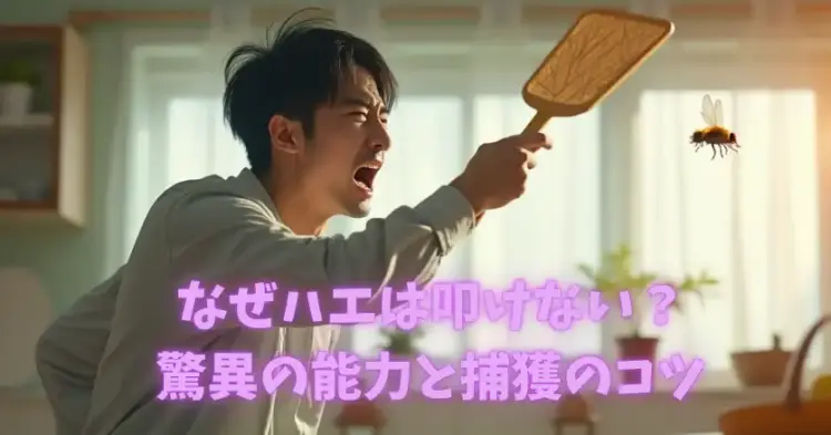 なぜハエは叩けない？驚異の能力と捕獲のコツ