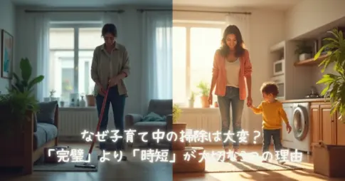 なぜ子育て中の掃除は大変？