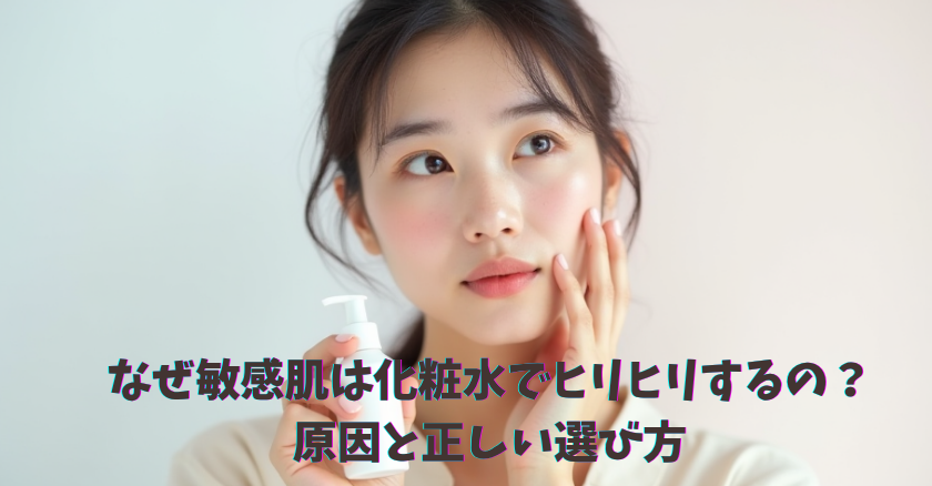 なぜ敏感肌は化粧水でヒリヒリするの？原因と正しい選び方
