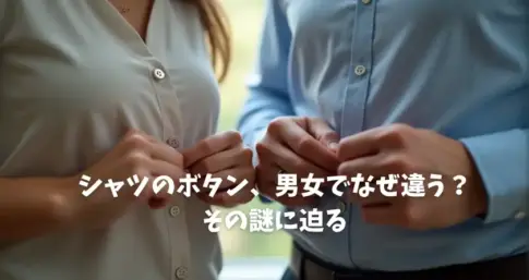 シャツのボタン、男女でなぜ違う？その謎に迫る