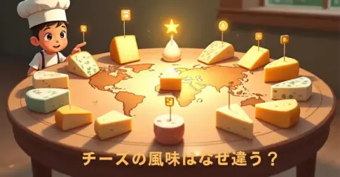 チーズの風味はなぜ違う？