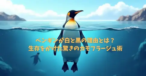 ペンギンが白と黒の理由とは？