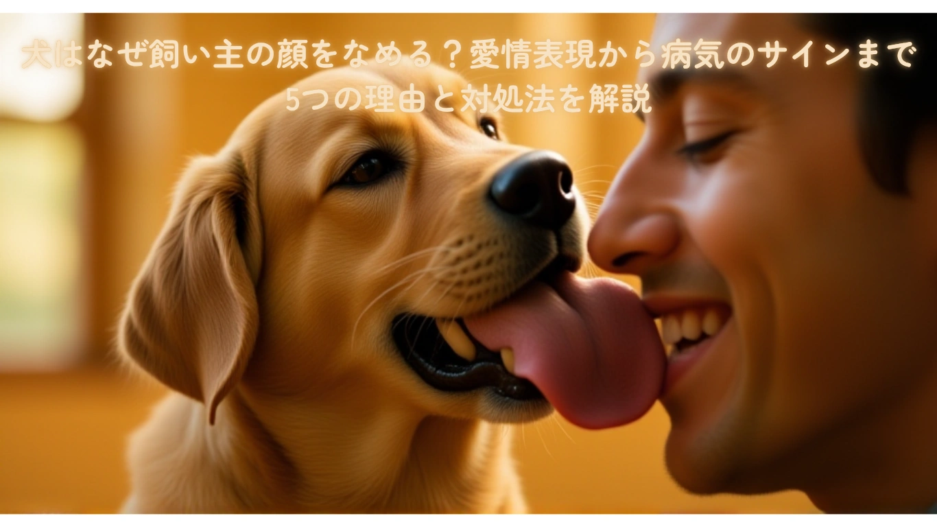 犬はなぜ飼い主の顔をなめる？イメージ