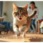 猫が急に走り出す瞬間