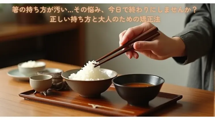 箸の持ち方が汚い…その悩み、今日で終わりにしませんか？正しい持ち方と大人のための矯正法
