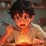 辛いもので汗がすごい！