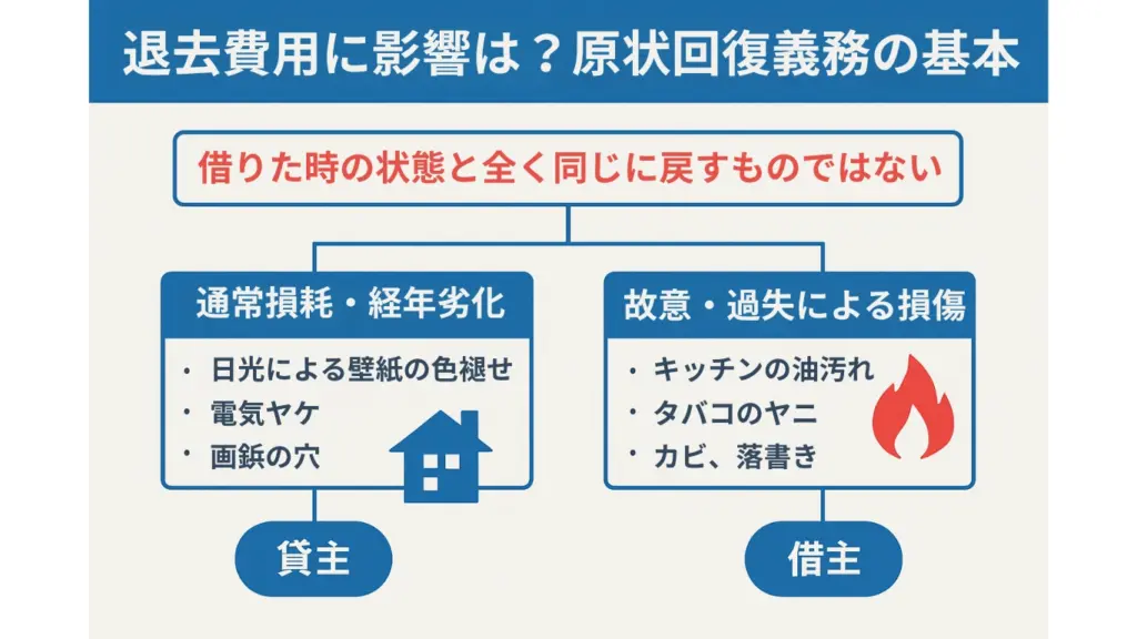 原状回復義務の基本の説明図解
