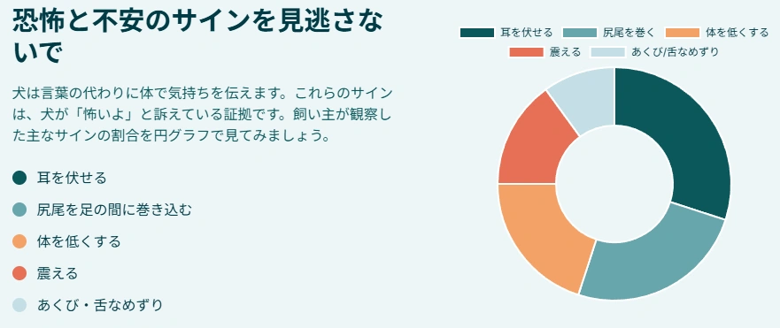 恐怖と不安についての図解