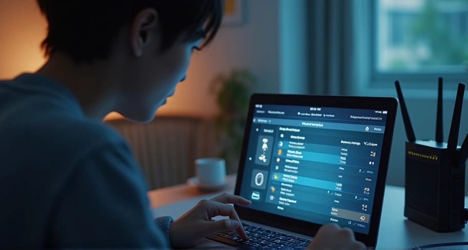 Wi-Fiがハッキングされてるか確認するリアルなシーン