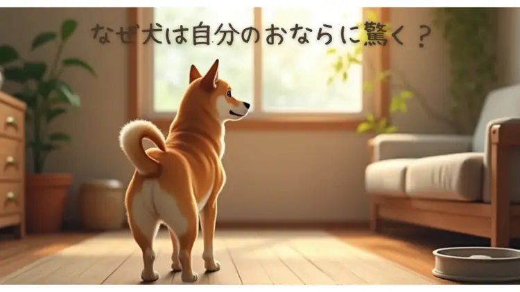 犬がおしりを向けている様子