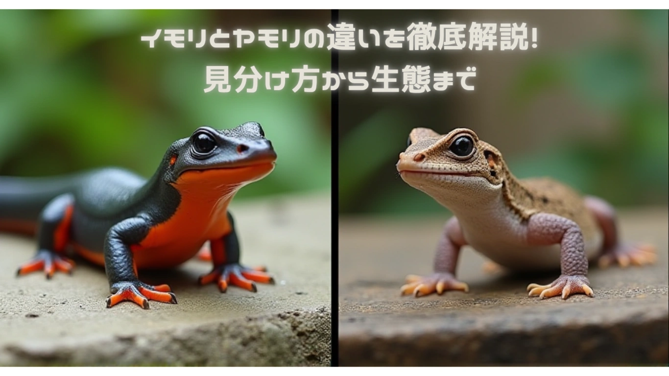 イモリとヤモリのビジュアル差の比較