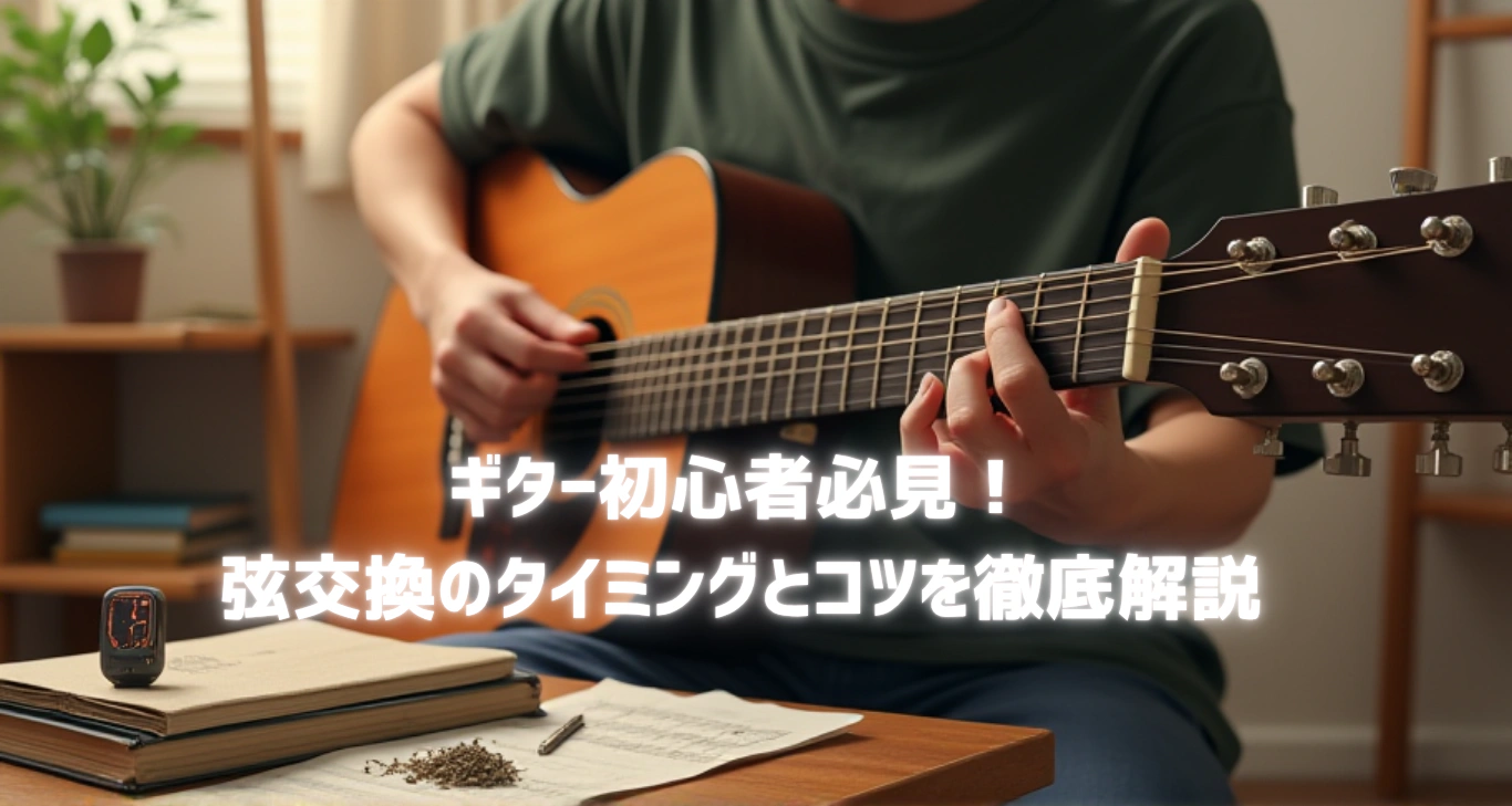 ギター初心者必見！-弦交換のタイミングとコツ