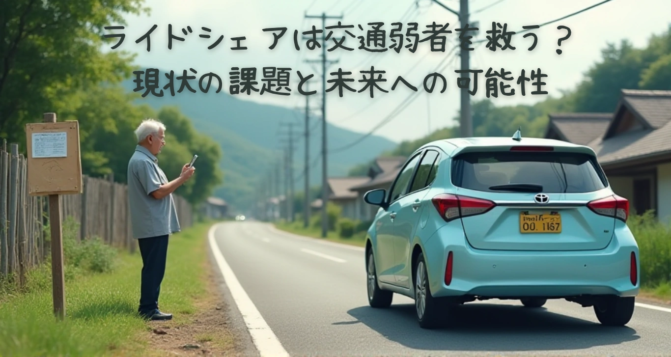 民間のクルマで助け合うライドシェアの未来像