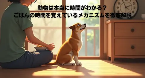 ごはんの時間を待っている様子