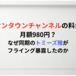 ダウンタウンチャンネルの料金は月額980円？-なぜ同期のトミーズ雅がフライング暴露したのか