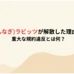神薙かんなぎラビッツが解散した理由はなぜ？重大な規約違反とは何？