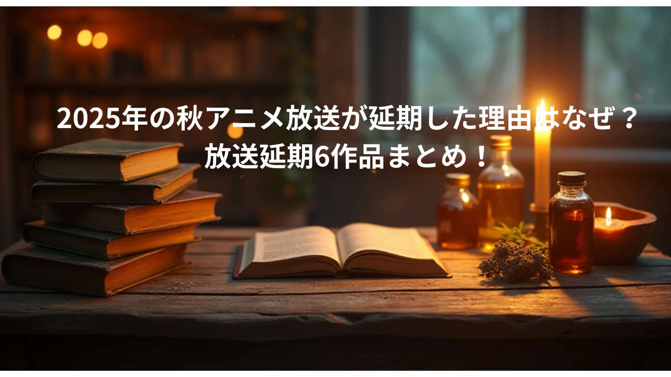2025年の秋アニメ放送が延期した理由はなぜ？-放送延期6作品まとめ！