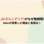 GARNiDELiAガルニデリアがなぜ無期限活動休止？tokuが発表した理由と真相は！