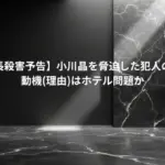 【前橋市長殺害予告】小川晶を脅迫した犯人の男は誰？動機(理由)はホテル問題か