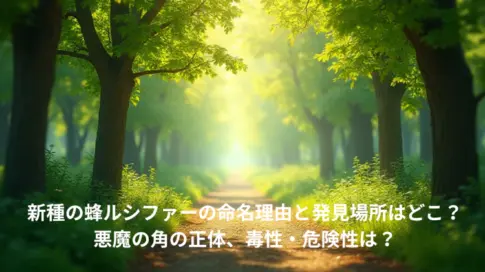 新種の蜂ルシファーの命名理由と発見場所はどこ？悪魔の角の正体、毒性・危険性は？