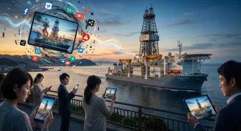 SNSで拡散する人工地震のデマと地球深部探査船ちきゅう、フェイクニュースをスマートフォンで見る人々